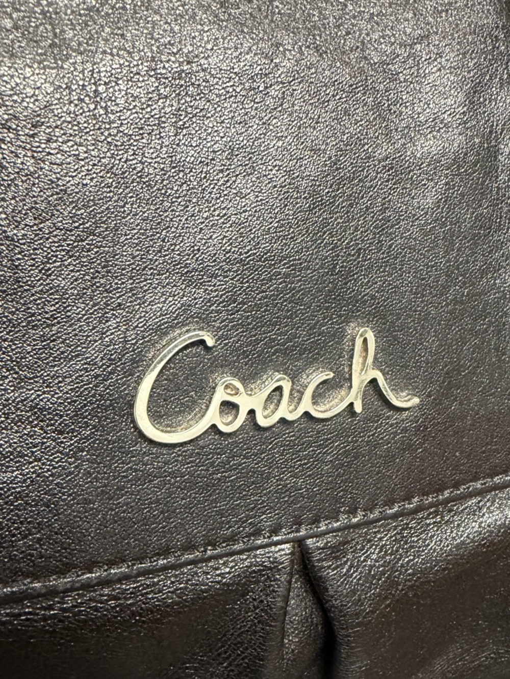 Coach Ashley Leather Satchel F15445 Black Shoulder Bag - Picture 2 of 15